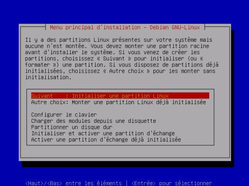 ecran install debian