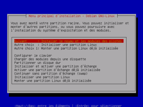 ecran install debian