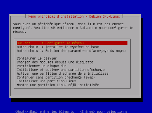 ecran install debian