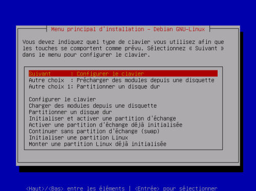 ecran install debian